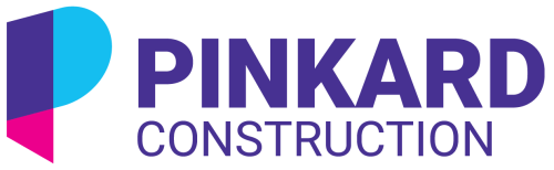 Pinkard Construction logo with a stylized "P" in blue and pink, next to the words “PINKARD” in bold purple and “CONSTRUCTION” in smaller blue text. Pinkard Construction logo with a stylized "P" in blue and pink, next to the words “PINKARD” in bold purple and “CONSTRUCTION” in smaller blue text.