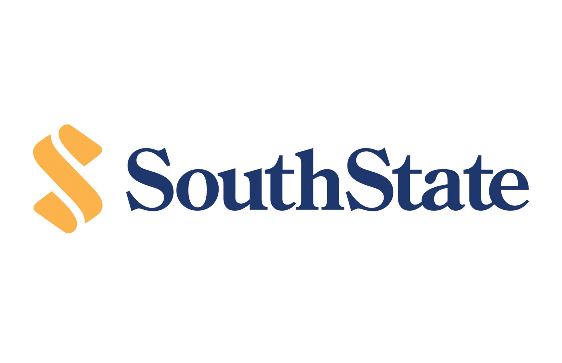 SouthState logo with a yellow abstract "S" symbol on the left and the word "SouthState" in blue serif font on the right, set against a white background. SouthState logo with a yellow abstract "S" symbol on the left and the word "SouthState" in blue serif font on the right, set against a white background.