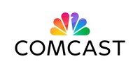 Comcast logo with the word "COMCAST" in black capital letters and a colorful, fan-shaped peacock design above it on a white background. Comcast logo with the word "COMCAST" in black capital letters and a colorful, fan-shaped peacock design above it on a white background.