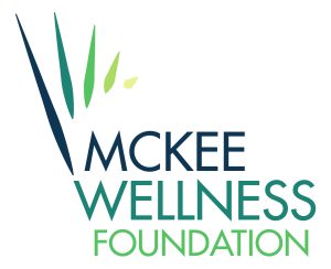 Logo for McKee Wellness Foundation with stylized green and blue grass-like lines on the left and the organization’s name in bold blue and green text on a white background. Logo for McKee Wellness Foundation with stylized green and blue grass-like lines on the left and the organization’s name in bold blue and green text on a white background.